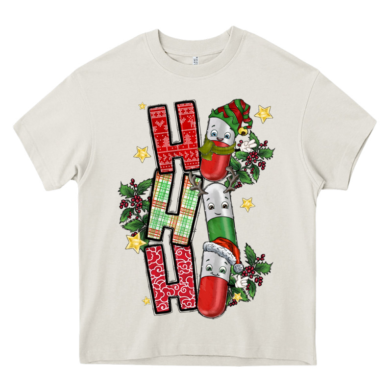 Ho Ho Ho Pharmacy Heavy Core Tee by CowhideDigitalArt | Teevron