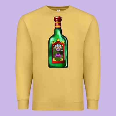 Tequila Bottle Premium Sweatshirt Designed By Adodesignshop