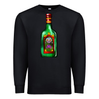 Black tequila bottle Premium Sweatshirt - AdoDesignShop