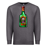 Charcoal Heather tequila bottle Premium Sweatshirt - AdoDesignShop