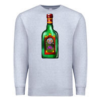 Heather Grey tequila bottle Premium Sweatshirt - AdoDesignShop