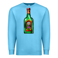 Ocean Blue tequila bottle Premium Sweatshirt - AdoDesignShop