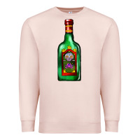 Pale Pink tequila bottle Premium Sweatshirt - AdoDesignShop
