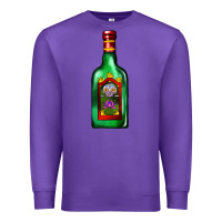 Purple tequila bottle Premium Sweatshirt - AdoDesignShop
