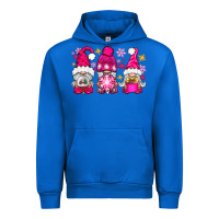 Cobalt Pink Christmas winter gnomes Urban Hoodie - NancyCooperArtShop