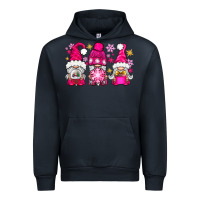 Navy Pink Christmas winter gnomes Urban Hoodie - NancyCooperArtShop