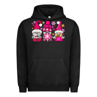 Pigment Black Pink Christmas winter gnomes Urban Hoodie - NancyCooperArtShop