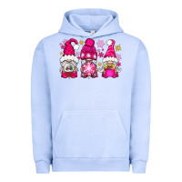 Pigment Grape Ice Pink Christmas winter gnomes Urban Hoodie - NancyCooperArtShop