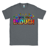 Charcoal Heather you are enough Classic Tee - Zillion Design Studio