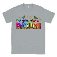 Heather Grey you are enough Classic Tee - Zillion Design Studio
