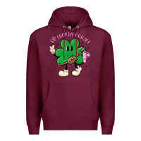 Burgundy so luckin boujee Premium Hoodie - MaliasSmallBusiness