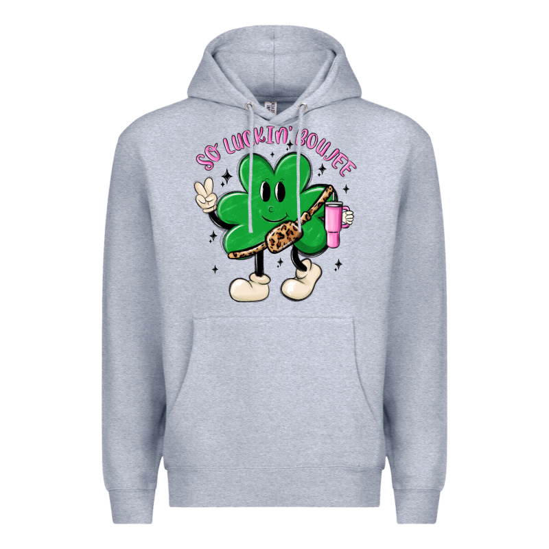 So Luckin Boujee Premium Hoodie by MaliasSmallBusiness | Teevron