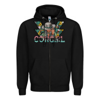 Black cowgirl2 2 Zipper Hoodie - SublimationCraftShop