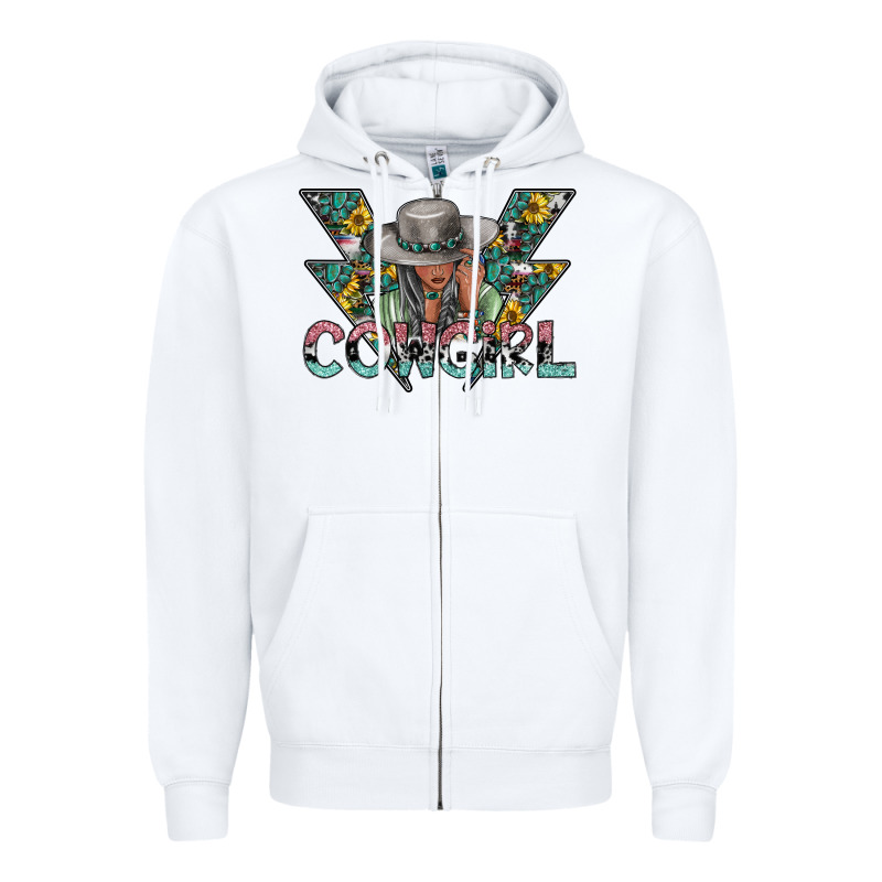 Cowgirl2 2 Zipper Hoodie by SublimationCraftShop | Teevron