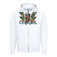 White cowgirl2 2 Zipper Hoodie - SublimationCraftShop