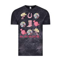 Cloud Black howdy valentine Vintage Tee - MaliasSmallBusiness