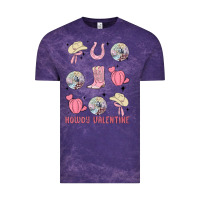 Cloud Purple howdy valentine Vintage Tee - MaliasSmallBusiness