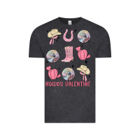 Vintage Black howdy valentine Vintage Tee - MaliasSmallBusiness