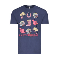 Vintage Denim howdy valentine Vintage Tee - MaliasSmallBusiness