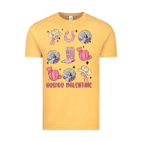 Vintage Mustard howdy valentine Vintage Tee - MaliasSmallBusiness