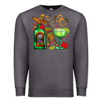 Charcoal Heather mexican tequila margarita and maracas Premium Sweatshirt - AdoDesignShop