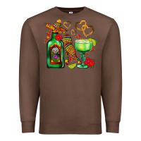 Chestnut mexican tequila margarita and maracas Premium Sweatshirt - AdoDesignShop