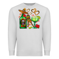 Dove Grey mexican tequila margarita and maracas Premium Sweatshirt - AdoDesignShop