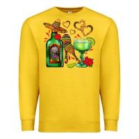 Lemon mexican tequila margarita and maracas Premium Sweatshirt - AdoDesignShop
