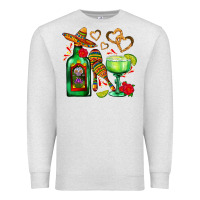 Oatmeal Heather mexican tequila margarita and maracas Premium Sweatshirt - AdoDesignShop