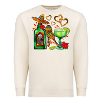 Sandshell mexican tequila margarita and maracas Premium Sweatshirt - AdoDesignShop