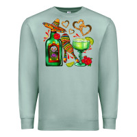 Seafoam mexican tequila margarita and maracas Premium Sweatshirt - AdoDesignShop