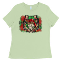 Matcha christmas horseshoe bull skull Ladies Tee - BarkalooDesign