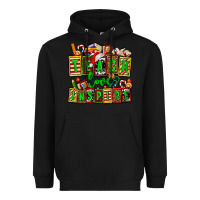 Black teach love inspire with Christmas and teacher elements Heavyweight Hoodie - AdoDesignShop