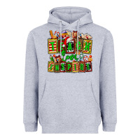 Heather Grey teach love inspire with Christmas and teacher elements Heavyweight Hoodie - AdoDesignShop