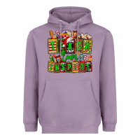 Lavender teach love inspire with Christmas and teacher elements Heavyweight Hoodie - AdoDesignShop