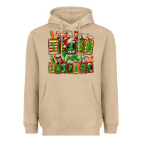 Mushroom teach love inspire with Christmas and teacher elements Heavyweight Hoodie - AdoDesignShop