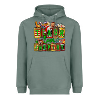 Sage teach love inspire with Christmas and teacher elements Heavyweight Hoodie - AdoDesignShop