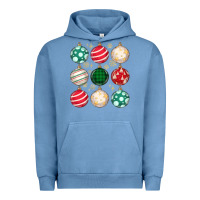 Pigment Pebble Blue Christmas Urban Hoodie - MaliasSmallBusiness