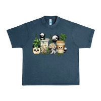 Midnight Navy panda coffee cups Urban Heavy Tee - texasbilliewilder