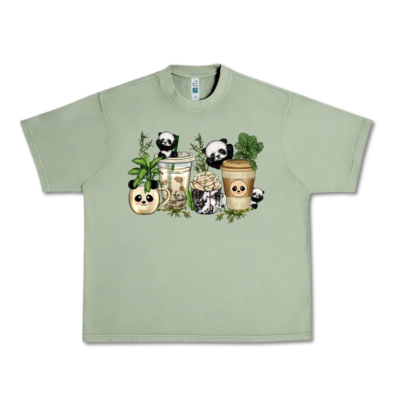 Panda Coffee Cups Urban Heavy Tee by texasbilliewilder | Teevron