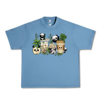 Pebble Blue panda coffee cups Urban Heavy Tee - texasbilliewilder