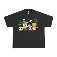 Pigment Black panda coffee cups Urban Heavy Tee - texasbilliewilder