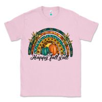 Bubblegum Pink happy fall y'all rainbow Classic Tee - RanaPortraitStore