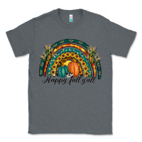Charcoal Heather happy fall y'all rainbow Classic Tee - RanaPortraitStore