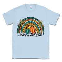Dusty Blue happy fall y'all rainbow Classic Tee - RanaPortraitStore