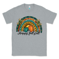 Heather Grey happy fall y'all rainbow Classic Tee - RanaPortraitStore