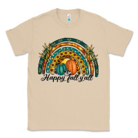 Mushroom happy fall y'all rainbow Classic Tee - RanaPortraitStore