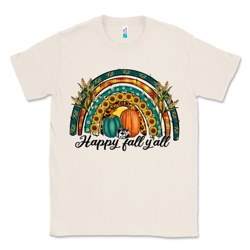 Happy Fall Y'all Rainbow Classic Tee by RanaPortraitStore | Teevron