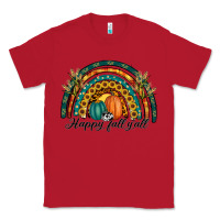 Red happy fall y'all rainbow Classic Tee - RanaPortraitStore