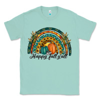 Seafoam happy fall y'all rainbow Classic Tee - RanaPortraitStore
